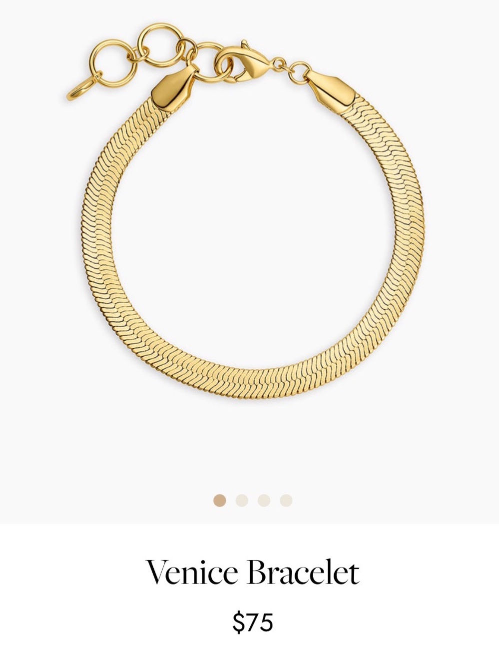 Gorjana Venice Herringbone Chain Bracelet